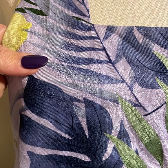 NWT TOMMY BAHAMAS women’s TROPICAL FLORAL SILK Halter Dress zip open back 16 - Picture 4 of 16
